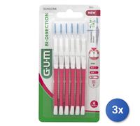 3X Gum Cepillos Interdentales 6 Piezas Bi-Direccional 1,2 Mm