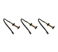 3X HDD Power Cable Right-Angle 15 Pin X2 to Mini 6 ATX Adapter for 365