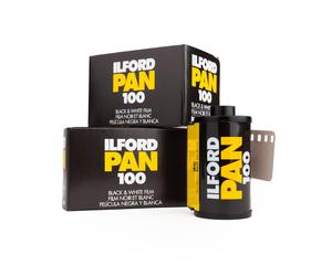 3x Ilford PAN 100 135-36 35mm Película De 35mm En Blanco Y Negro