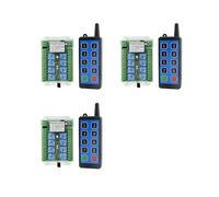 3X Interruptor de Control Remoto Inalámbrico Rf de 8 Canales 9-72V Interruptor de Control Remoto Inalámbrico de Control de Motor