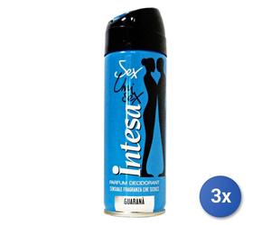 3X Intesa Sex-Unisex Perfume Desodorante Guaraná 125Ml