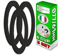 3x Junta de Goma Cafetera 6 Tazas Ø77/61mm para Giannina Cafetera Italiana