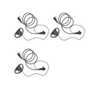 3X Kit de Auriculares con Auricular de un Solo Cable MIC PTT Mic D en Forma de 2 Pines Radio Auricular Walkie Talkie Gancho para la Oreja