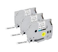 3X Kompatibel mit Brother TZe-231 P Touch Schriftband für Brother P-Touch Bänder 12mm White Laminiertes Schriftband für P-Touch PT-H100R PT-H105 PT-H100LB PT-H110 H107B PT-D400 PT-1000