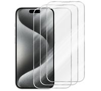 3x Lámina protectora para Apple iPhone 16 PRO Protector Vidrio templado