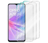 3x Lámina protectora para OPPO A78 5G Protector Vidrio templado