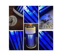 3X Lámpara de Mosquitos, USB Electric Bug Zapper 360 UV Fly Zapper, Luz Portátil para Matar Insectos Interior Y Exterior para Dormitorio Hotel