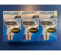 3X LÁMPARA Reflectora PHILIPS R63 Spot 40W E27 Regulable Bombilla 230V 30°