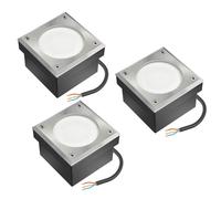 3x LED adoquín NEOLUM para exterior IP67 angular 10 x10cm in X53