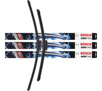 3X Limpiaparabrisas Hoja 3397007462 600Mm/475Mm AeroTwin Conjunto Bosch AM462S