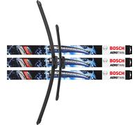 3X Limpiaparabrisas Hoja 3397007466 650Mm/380Mm AeroTwin Set Bosch AM466S