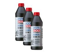 3x LIQUI MOLY 3821 Motorbike Gear Oil Getriebeöl Motorrad 80W-90 1L