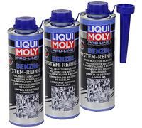 3x LIQUI MOLY 5153 Pro-Line Limpiador de sistema de gasolina, aditivo de combustible, 500 ml
