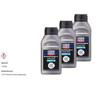 3x LIQUI MOLY Líquido de Frenos Punto 4 250ML Fmvss 116 3 Iso 4925 Clase SAE J