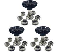 3X Llave de Herramienta Impermeable Reloj AbreCarcasa Trasera 7 Tipos de Tamaño Herramientas de Reparación de Reloj Profesional Conjunto para, plateado y negro.