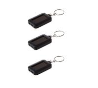 3X Llavero Recargable con Panel Placa Solar con Linterna - 3 LED