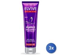 3x L'Oréal Paris Elvive Color-Vive Púrpura, 150 Ml