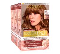 L'Oréal Paris Excellence Creme Universal Nude Coloración Permanente Rubio Oscuro 6U Triple Tratamiento - 3 tintes