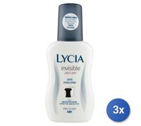 3X Lycia Desodorante Vapo 75 Ml. Invisible Hecho En Italia