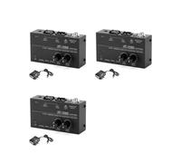 3X MA400 Preamplificador de Auriculares Preamplificador de Micrófono Audio 6,35 mm y 3,5 mm Salidas de Auriculares Mezclador Enchufe Estadounidense