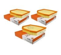 3x MAHLE / KNECHT Filtro De Aire LX 1250