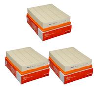 3x MAHLE / KNECHT Filtro De Aire LX 448