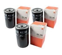 3x MAHLE / Knecht Filtro de Combustible KC 28 Fuel Filtro