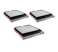 3x MAHLE Knecht Filtro Habitáculo Aire de Polen LA 404 para Nissan