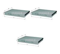3x MAHLE / Knecht Filtro Habitáculo Aire Habitáculo Filtro de Polen LA 875