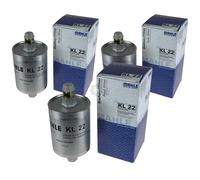 3x MAHLE / Knecht KL 22 Filtro de Combustible Fuel Filtro