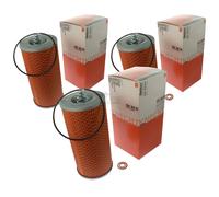3x MAHLE / KNECHT OX 69D Filtro De Aceite