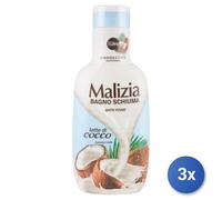 3X Malizia Baño 1000 Ml. Coco