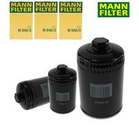 3x Mann-Filter W 940/5 Filtro de Aceite Motor Para Lamborghini Urraco 1974-1981