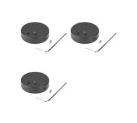 3X Mate Universal Conveniente 32X13mm 6mm Orificio Negro Aluminio Sólido Potenciómetro de Volumen Sólido Perilla de Control