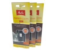 3x Melitta "Limpieza perfecta", tabletas de eliminación de residuos de aceite...