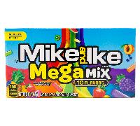 3X Mike & Ike Mega Mix Chewy Variados 10 Sabores Caramelos 120g Dulce Americano