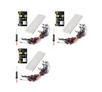 3X Módulo de Alimentación de Placa de Pruebas MB102 de 3,3 V/5 V + Placa de Pruebas Sin Soldadura de 830 Puntos +65 Cables de Puente