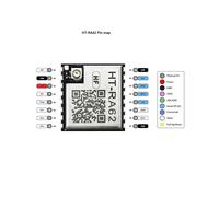 3X Módulo de Desarrollo Secundario HT-RA62 LoRa Series SX1262 Compatible con el Protocolo LoRaWAN con Antena de 863-928 MHz.