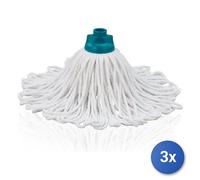 3X MOP Leifheit 52070 Classic Recambio De Algodón Blanco