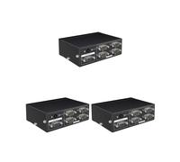 3X MT-RS104 Divisor Activo Serie RS232 Divisor de Conmutador Bidireccional RS232 de 1 A 4 4 A 1 con Adaptador de Corriente-Enchufe de la UE