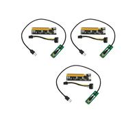 3X NGFF M.2 M Llave Una USB 3.0 PCI-E Tarjeta Vertical M2 Una USB3.0 PCIE 16X 1X Extender con Alimentación para Litecoin Bitcoin Miner