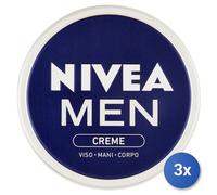3x Nivea Crema Manos 75 Ml.in Florero De Hombres 83922 Hecho en Italia