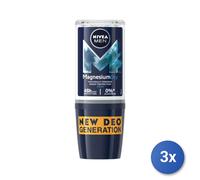 3x Nivea Desodorante Hombre 50Ml. Magnesium Dry 83129