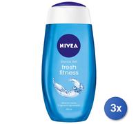 3x Nivea Ducha 250 Ml. Fresh Pure