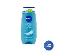 3x Nivea Ducha 250 Ml. Fresh Pure