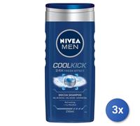 3X Nivea Ducha Hombre 250 ML. Fresh Kick