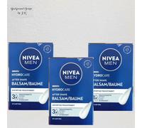 3x Nivea MEN Hydro Care Bálsamo After Shave Hidratante 100 ml