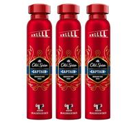 3x Old Spice Captain Desodorante para hombres de 250 ml, 48h de frescor, aroma duradero
