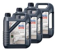 3x Original Liqui Moly Classic aceite motor SAE 20W-50 HD Bidón Plástico 5L