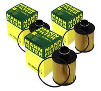 3X Original MANN-FILTER Filtro De Aceite HU 7004/1 X Filtro De Aceite